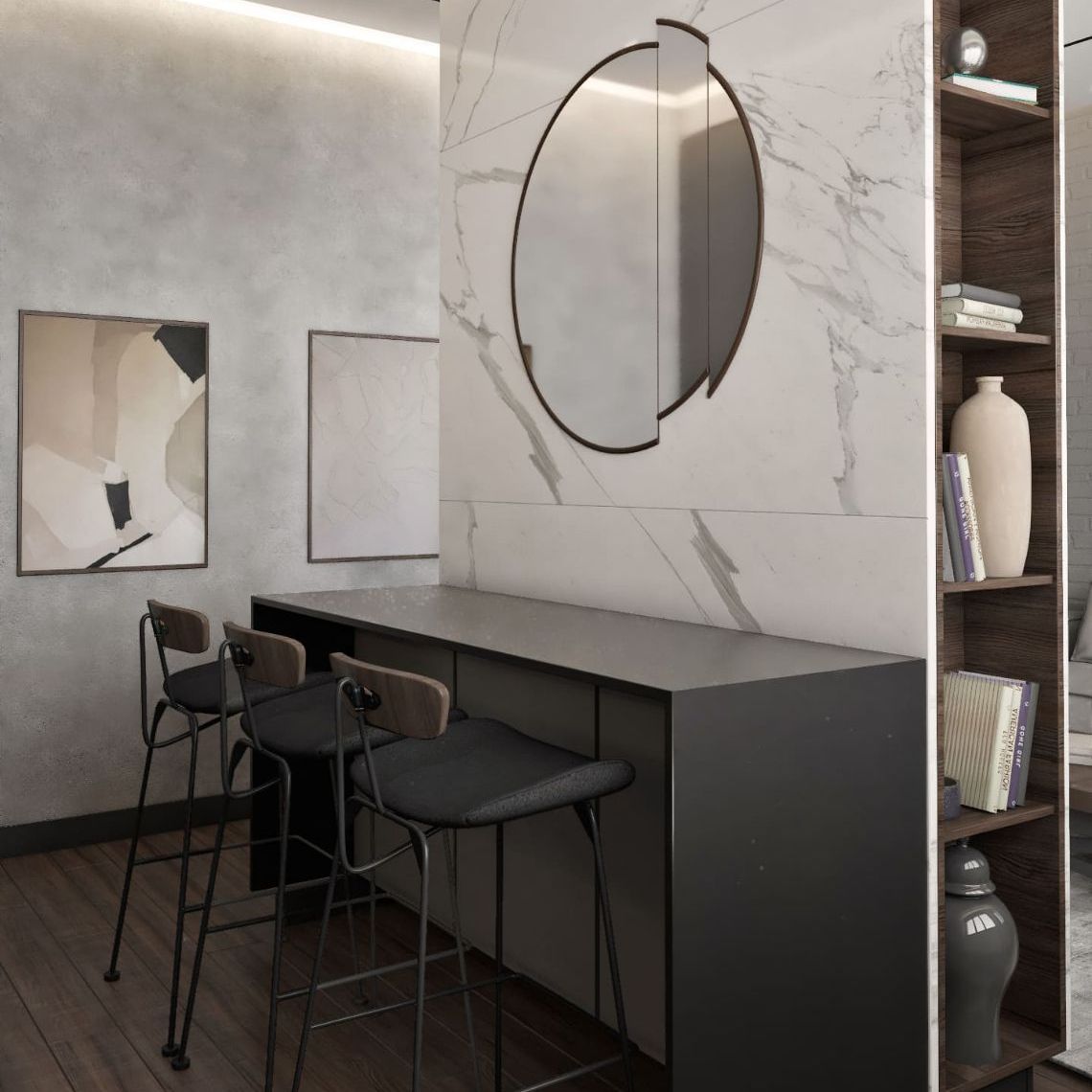 Intérieur d'appartement dans la résidence ZilArt