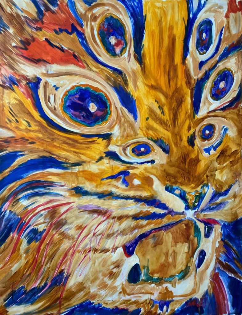 Peinture de chat de l’artiste Darya Prosuntsova