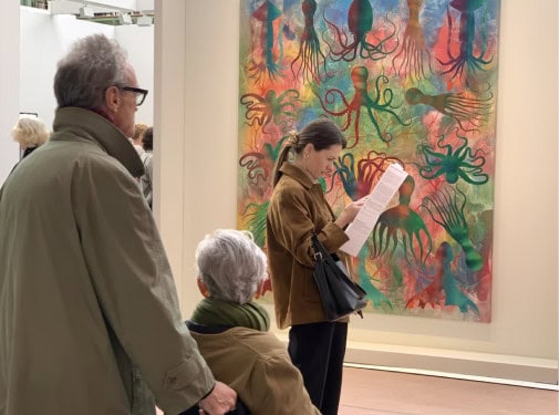 Visiteurs à Art Basel Paris 2024