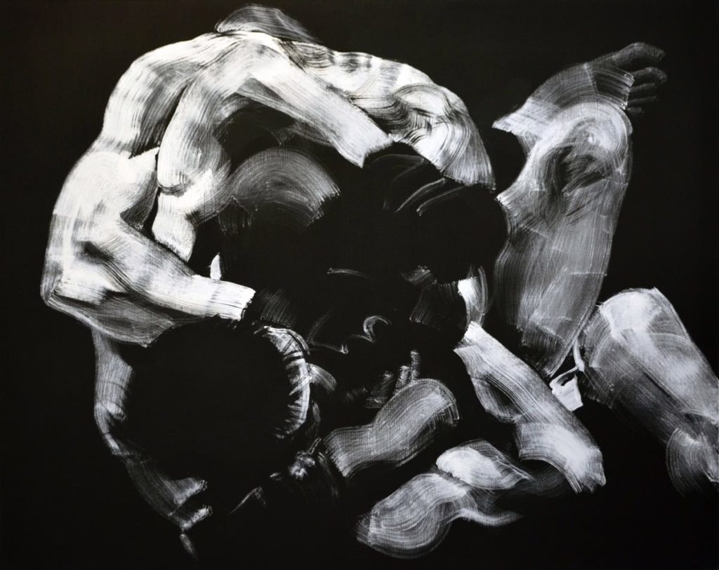 Œuvre à la rencontre de l’abstraction et de la figuration
